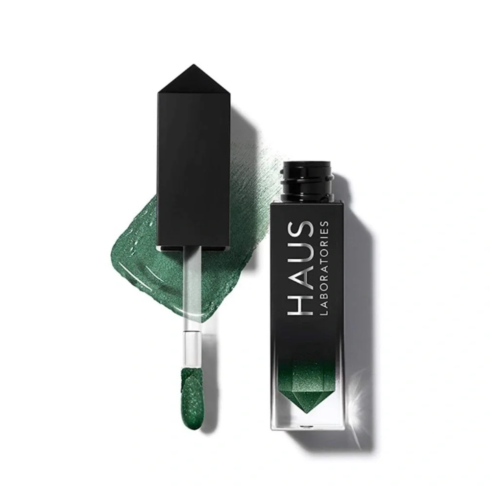 Haus Labs Lady Gaga Glam Attack Liquid Eyeshadow Dynasty Metallic Green NIB